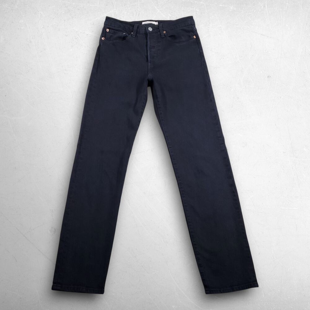 Levi's Straight Leg Jeans in Navy Black